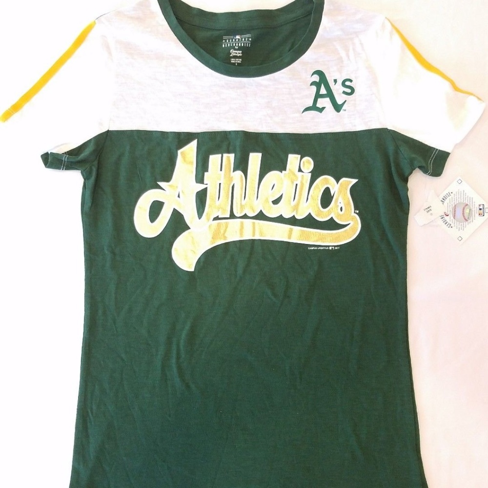 Oakland Athletics Women Campus Lifestyle Tee Strip